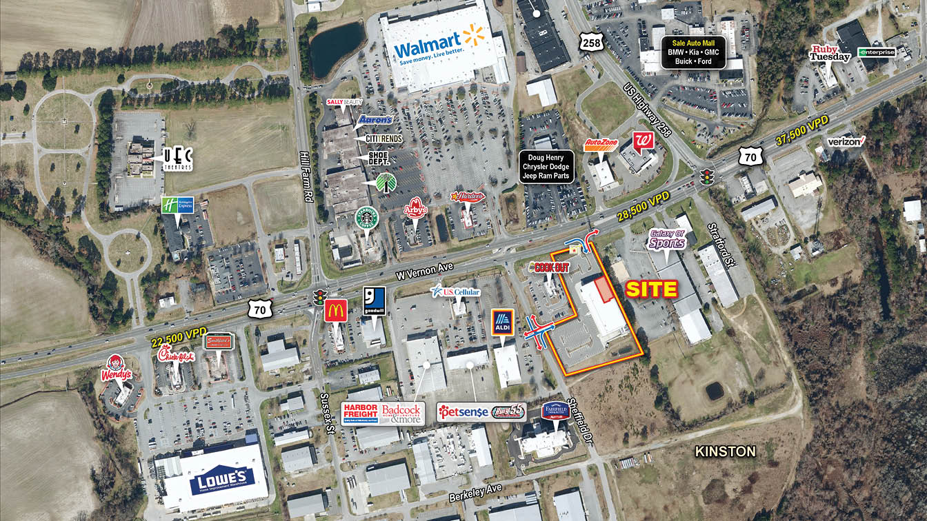 4050 W Vernon Ave Ave, Kinston, North Carolina 28504, ,Commercial,For Lease,Former Lidl Grocery,W Vernon Ave,1188