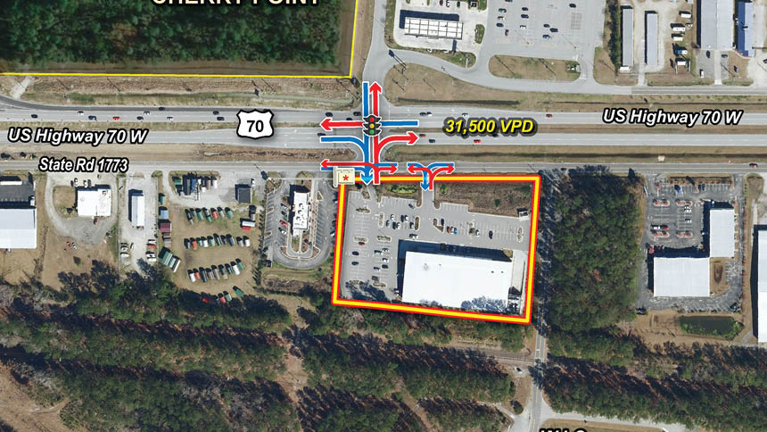 553 US-70 W, Havelock, North Carolina 28532, ,Commercial,For Lease,Former Lidl,US-70,1195