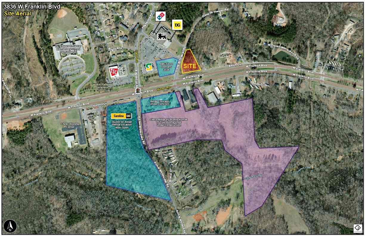 Commercial Ground Lease or Sale 3836 W Franklin Blvd, Gastonia, NC 28052 Commercial Ground Lease or Sale 3836 W Franklin Blvd, Gastonia, NC 28052