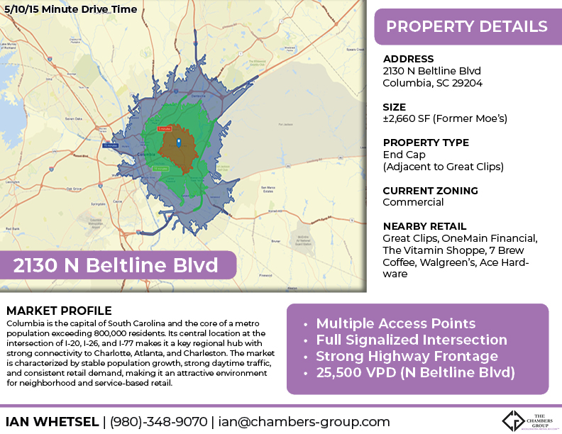 2130 N Beltline Blvd, Columbia, SC 29204 South Carolina Commercial for LEASE 2nd Generation Restaurant 2130 N Beltline Blvd, Columbia, SC 29204 South Carolina Commercial for LEASE 2nd Generation Restaurant