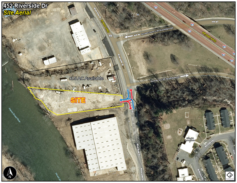 Riverfront Commercial Property Available -- 452 Riverside Dr, Asheville, NC 28801 West Asheville River Arts District