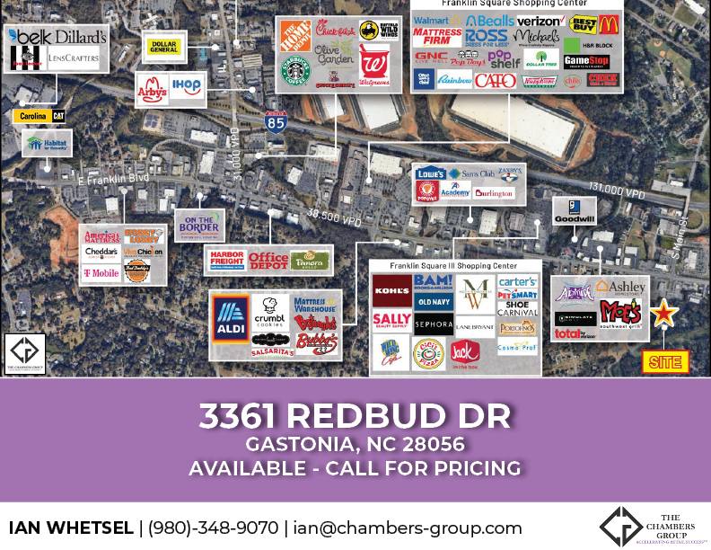 3361 Redbud Dr, Gastonia, NC 28052 Commercial Property Available For Sale or Lease